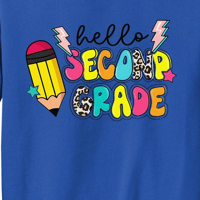 Hello Second Grade Team 2nd Grade Teacher Back To School Tall Sweatshirt