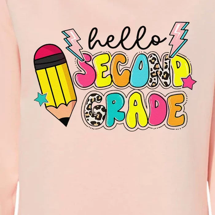 Hello Second Grade Team 2nd Grade Teacher Back To School Womens California Wash Sweatshirt