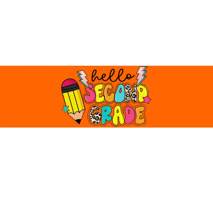 Hello Second Grade Team 2nd Grade Teacher Back To School Bumper Sticker