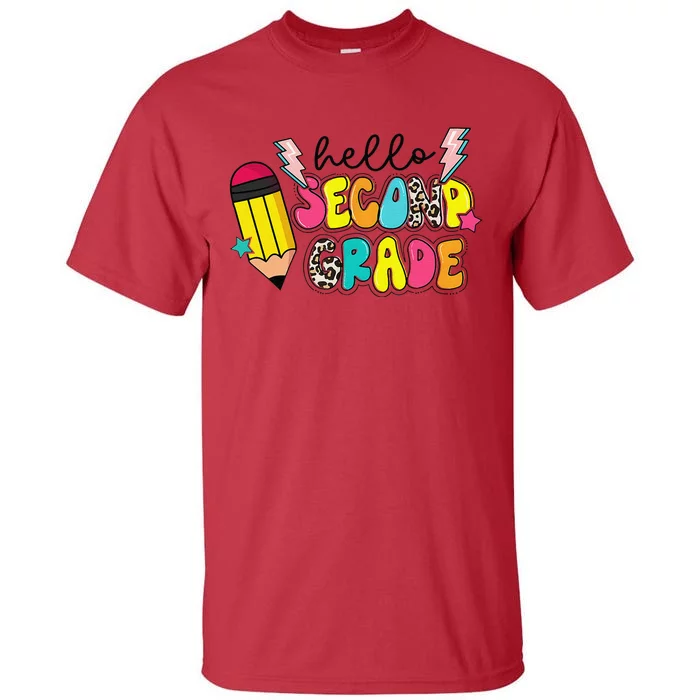 Hello Second Grade Team 2nd Grade Teacher Back To School Tall T-Shirt