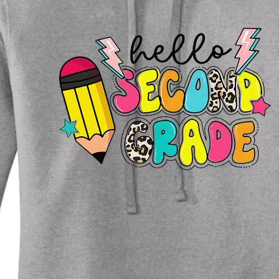 Hello Second Grade Team 2nd Grade Teacher Back To School Women's Pullover Hoodie