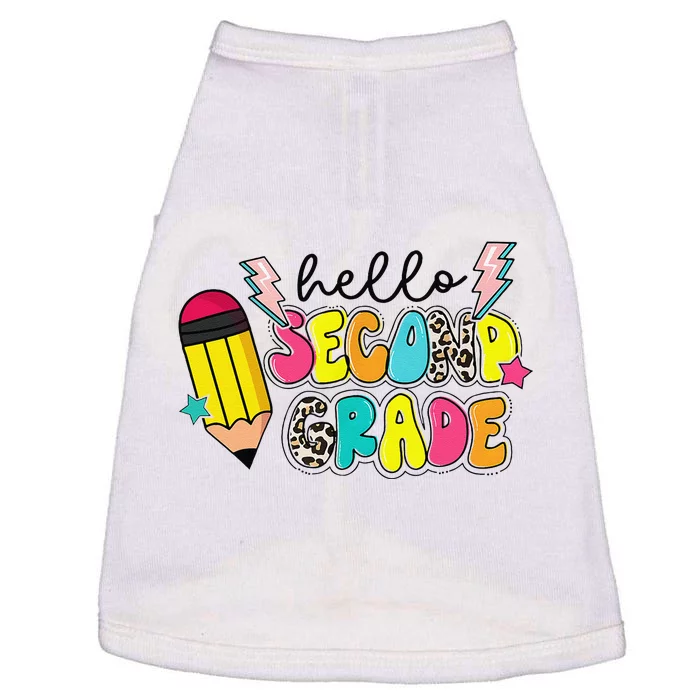 Hello Second Grade Team 2nd Grade Teacher Back To School Doggie Tank