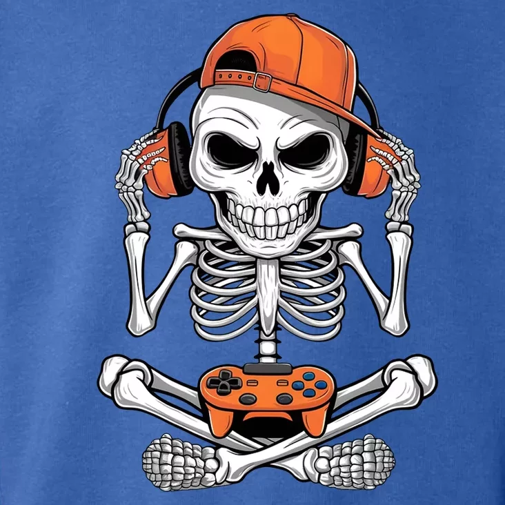 Halloween Skeleton Gamer Video Gaming Toddler Hoodie