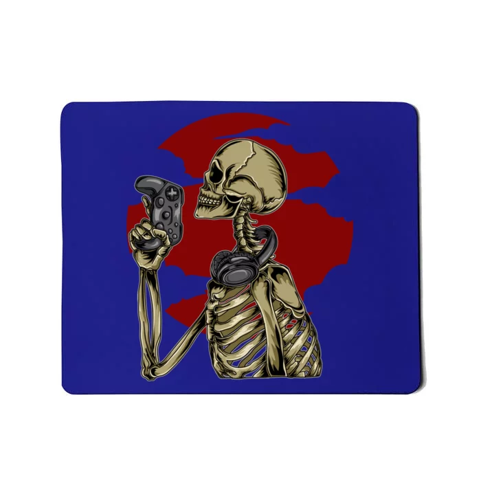 Halloween Skeleton Gamer Cute Gift Mousepad