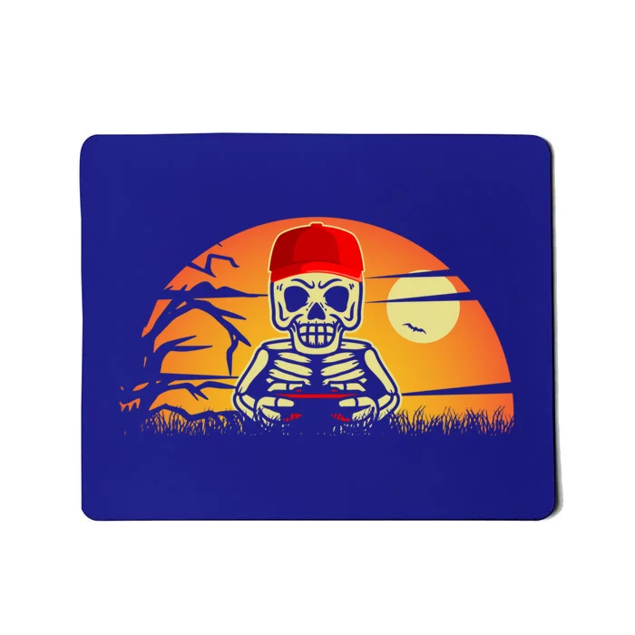 Halloween Skeleton Gaming Lover Scary Video Games Gamer Gift Mousepad