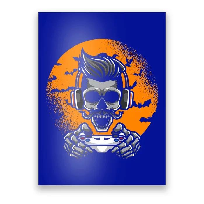 Halloween Skeleton Gift Teen Gaming Gamer Gift Poster