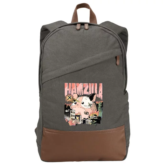 HAMZILLA Syrian Golden Roborovski Campbells Dwarf Hamster Cotton Canvas Backpack