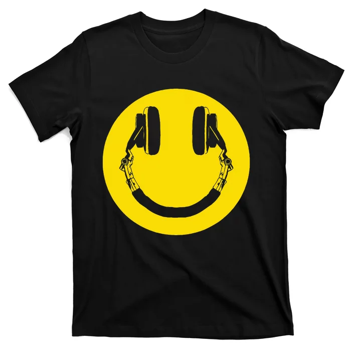 Headphones Smile Grunge Music Music Lover T-Shirt