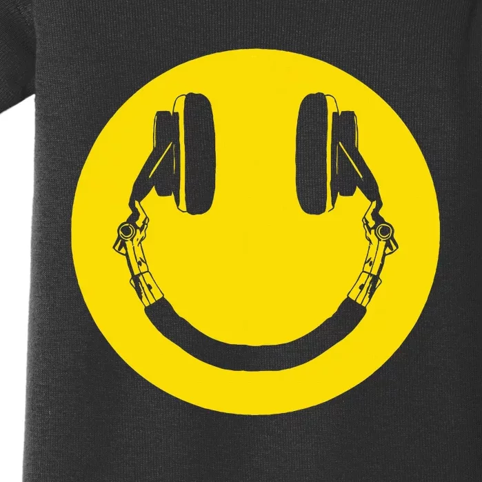 Headphones Smile Grunge Music Music Lover Baby Bodysuit