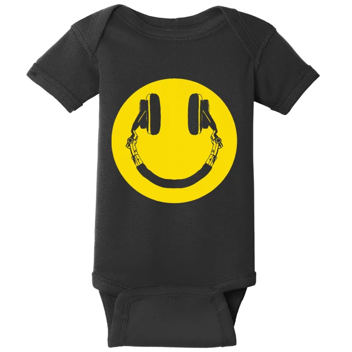 Headphones Smile Grunge Music Music Lover Baby Bodysuit