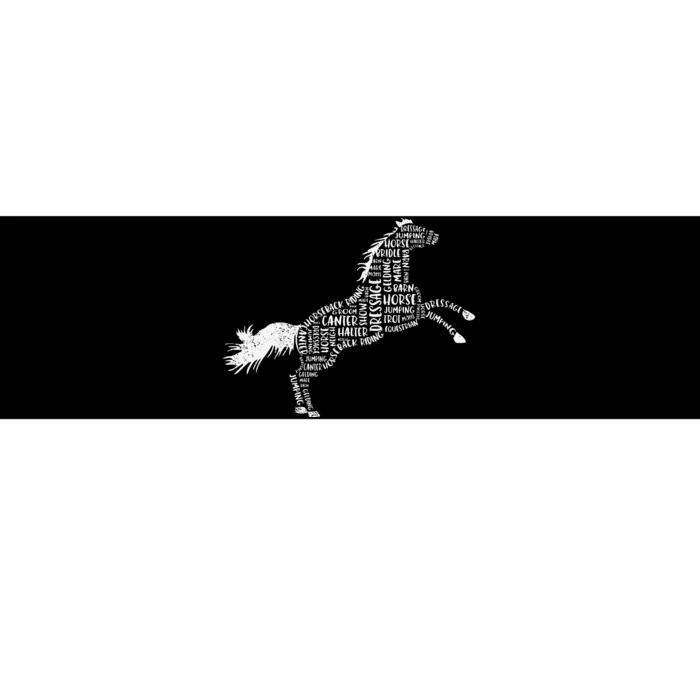 Horse Silhouette Gifts For Horse Lovers Bumper Sticker