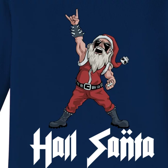 Hail Santa Gift Baby Long Sleeve Bodysuit