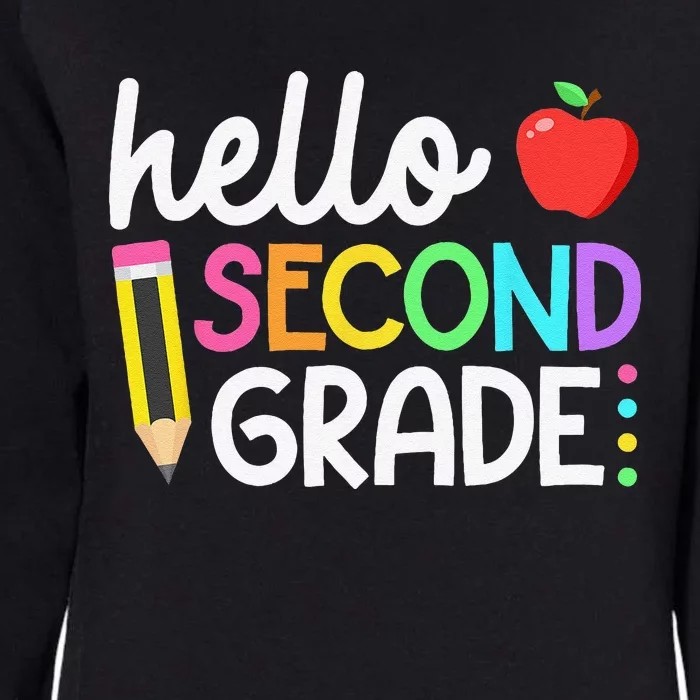 Hello Second Grade Team 2nd Grade Back To School Teacher Womens California Wash Sweatshirt