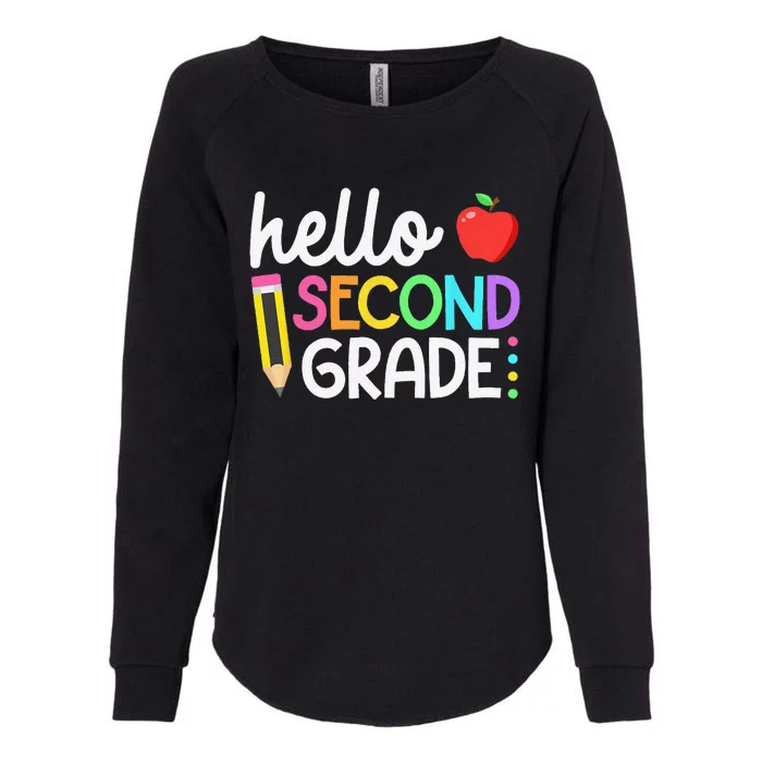 Hello Second Grade Team 2nd Grade Back To School Teacher Womens California Wash Sweatshirt