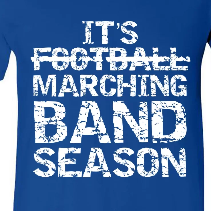 High School Gift It's Not Football It's Marching Band Season Cool Gift V-Neck T-Shirt