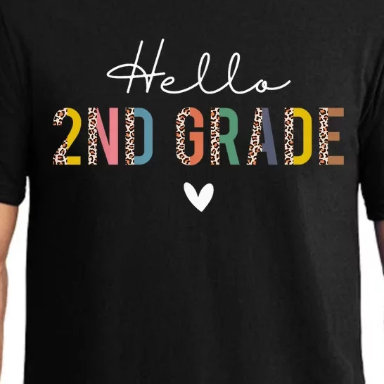 Hello Second Grade 2nd Grade Back to School Teacher Kid Pajama Set