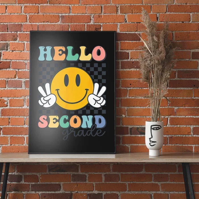 Hello Second Grade Retro Smile Team 2nd Grade Back To School Poster