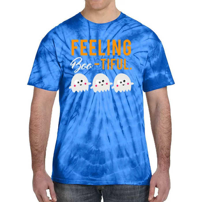 Halloween Squad Ghost Costume Feeling Boo Tiful Great Gift Tie-Dye T-Shirt