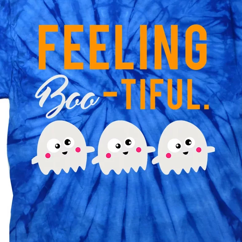 Halloween Squad Ghost Costume Feeling Boo Tiful Great Gift Tie-Dye T-Shirt