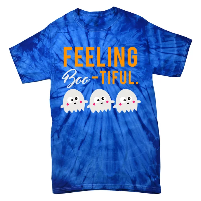 Halloween Squad Ghost Costume Feeling Boo Tiful Great Gift Tie-Dye T-Shirt