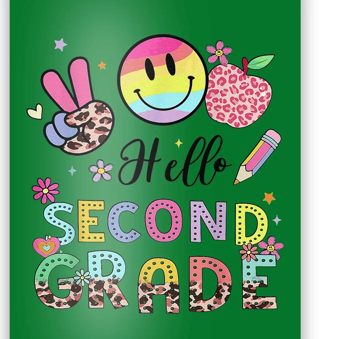 Hello Second Grade 2nd Grade First Day Of School Gift Poster