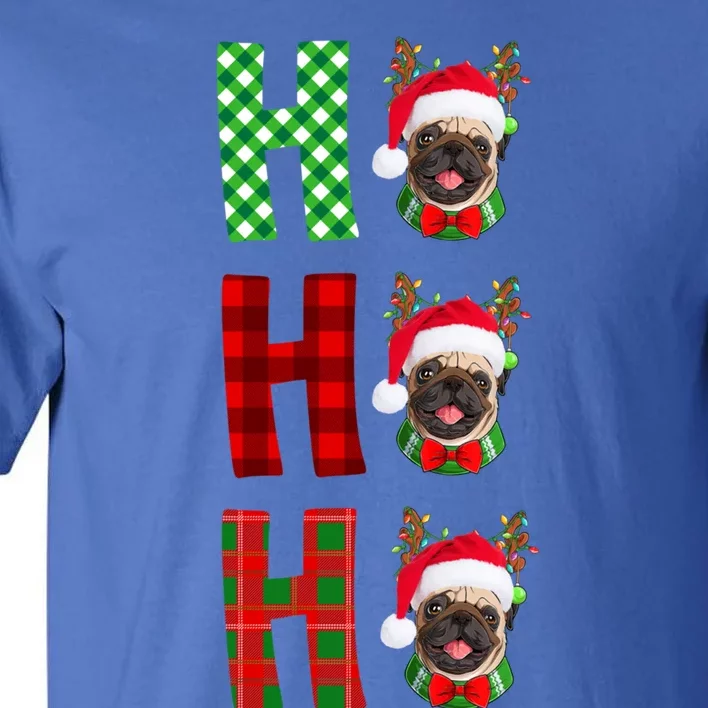 Hohoho Santa Hat Dog Breed Christmas Pajama Gift Tall T-Shirt