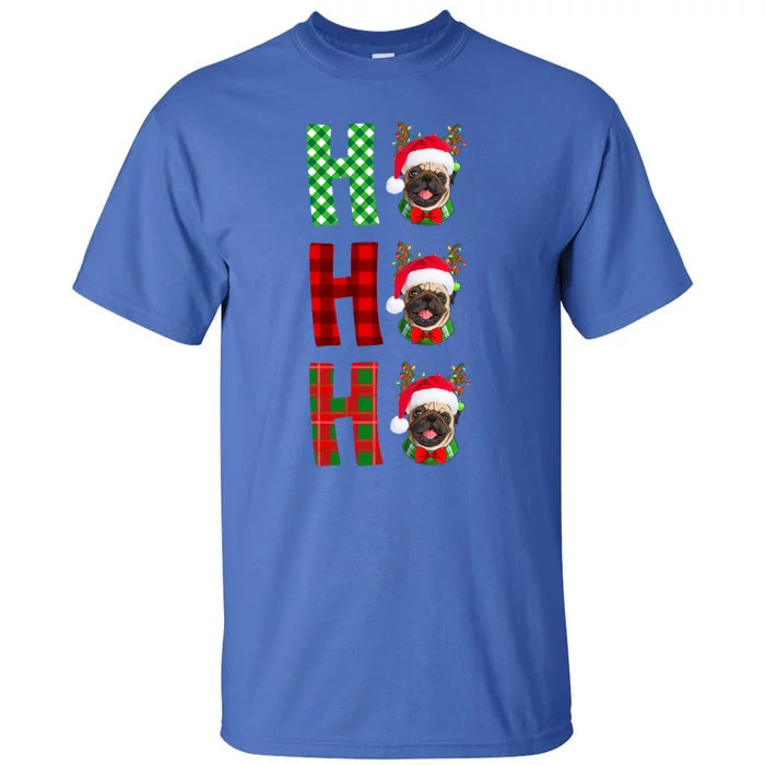 Hohoho Santa Hat Dog Breed Christmas Pajama Gift Tall T-Shirt