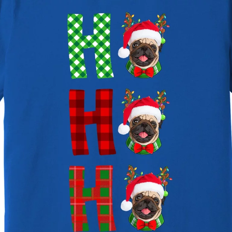 Hohoho Santa Hat Dog Breed Christmas Pajama Gift Premium T-Shirt