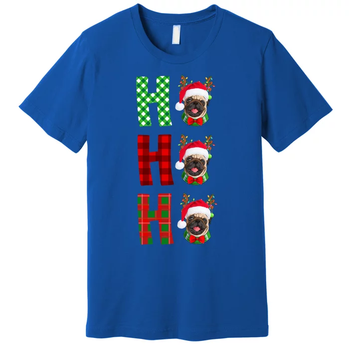 Hohoho Santa Hat Dog Breed Christmas Pajama Gift Premium T-Shirt