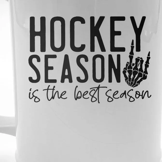 Hockey Season Front & Back Beer Stein