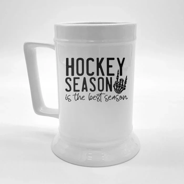 Hockey Season Front & Back Beer Stein