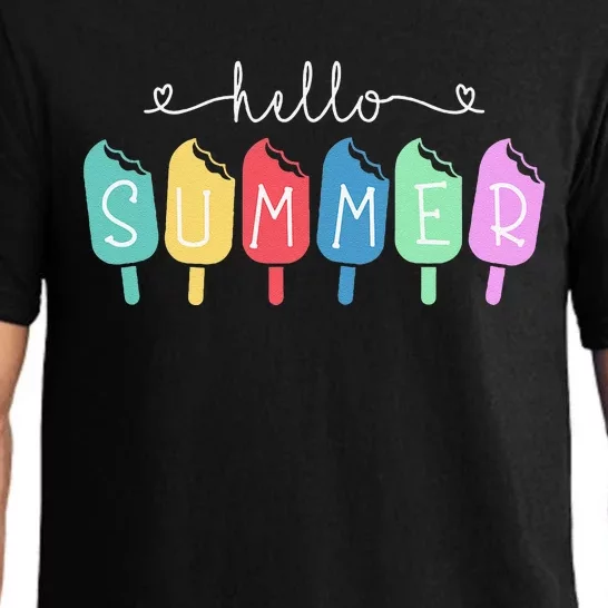 Hello Summer Happy Last Day School Teacher Student Pajama Set