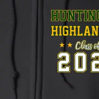 High School Huntington Highlanders Class Of 2024 Full Zip Hoodie