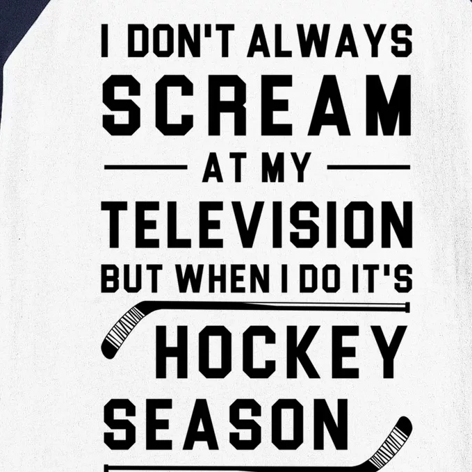 Hockey Season Hockey Fan Gift Baseball Sleeve Shirt