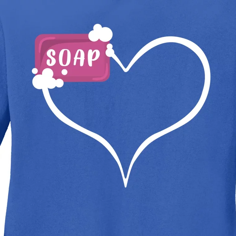 Handmade Soap Heart Soap Maker Cute Soap Making Gift Ladies Long Sleeve Shirt