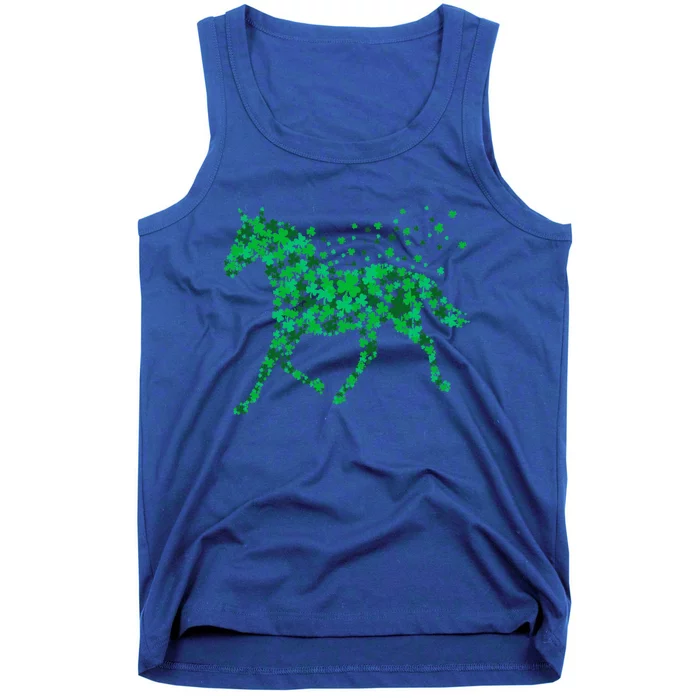 Horse Shamrock Horseback Riding Equestrian Meaningful Gift Patrick Day Gift Tank Top