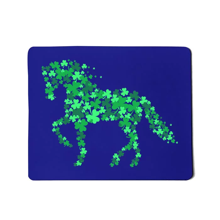 Horse Shamrock Horseback Riding Equestrian Cool Gift Patrick Gift Mousepad