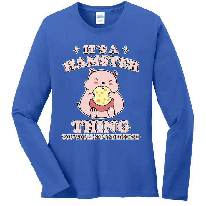 Hamster Saying Hamster Lovers Biscuits Hamster Gift Ladies Long Sleeve Shirt