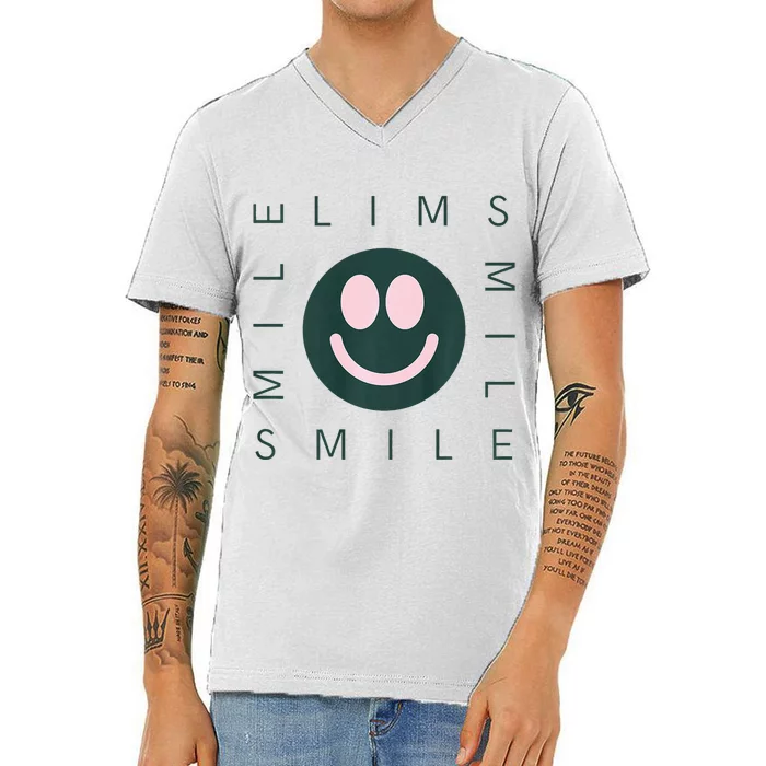 Happy Smile V-Neck T-Shirt