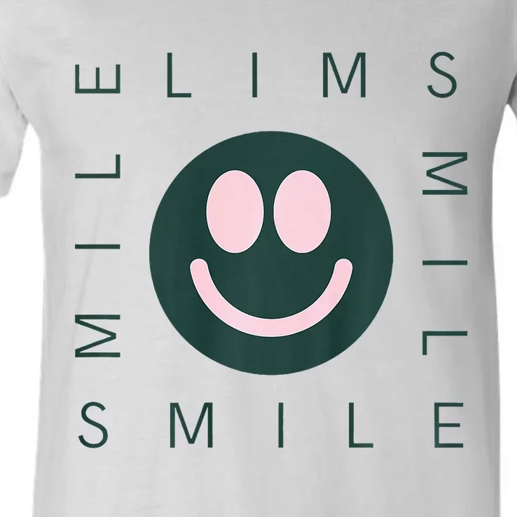 Happy Smile V-Neck T-Shirt