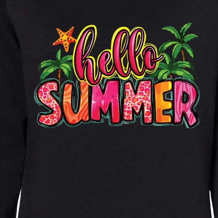 Hello Summer Womens California Wash Sweatshirt