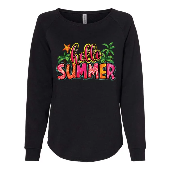 Hello Summer Womens California Wash Sweatshirt