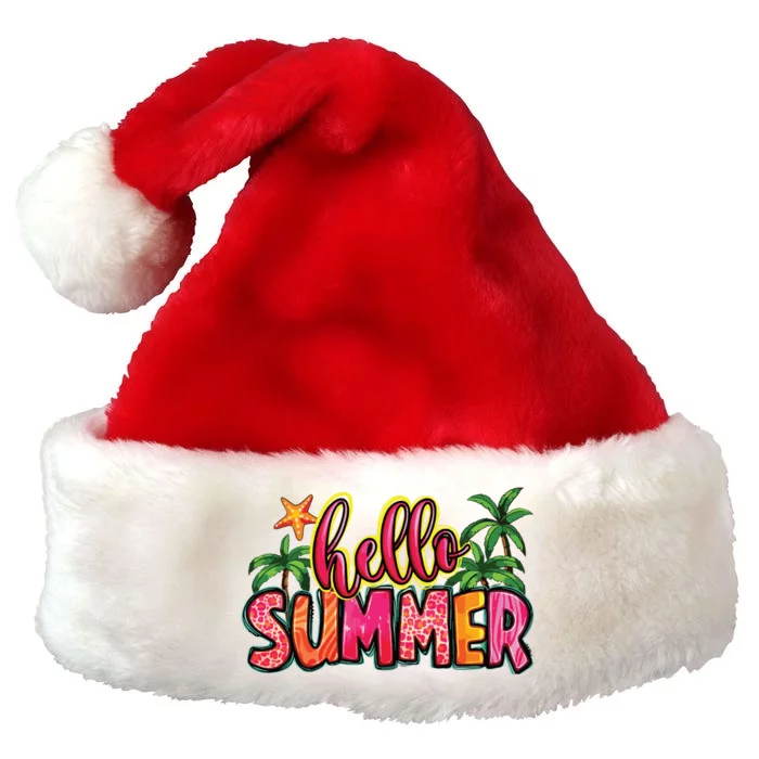 Hello Summer Premium Christmas Santa Hat