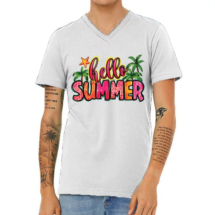 Hello Summer V-Neck T-Shirt