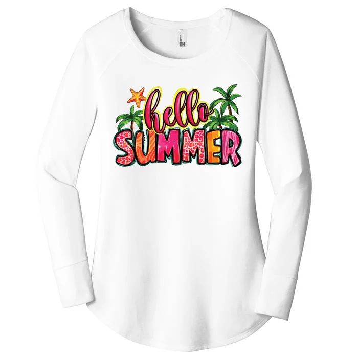 Hello Summer Women's Perfect Tri Tunic Long Sleeve Shirt