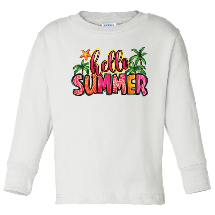 Hello Summer Toddler Long Sleeve Shirt