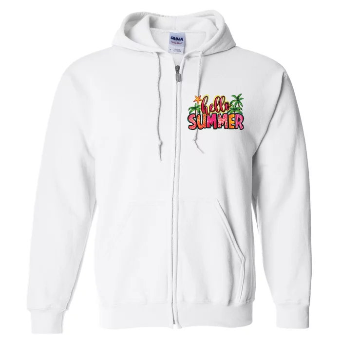 Hello Summer Full Zip Hoodie