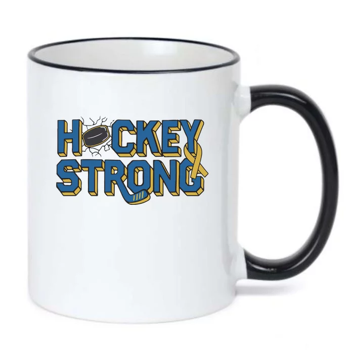 Hockey Strong Black Color Changing Mug