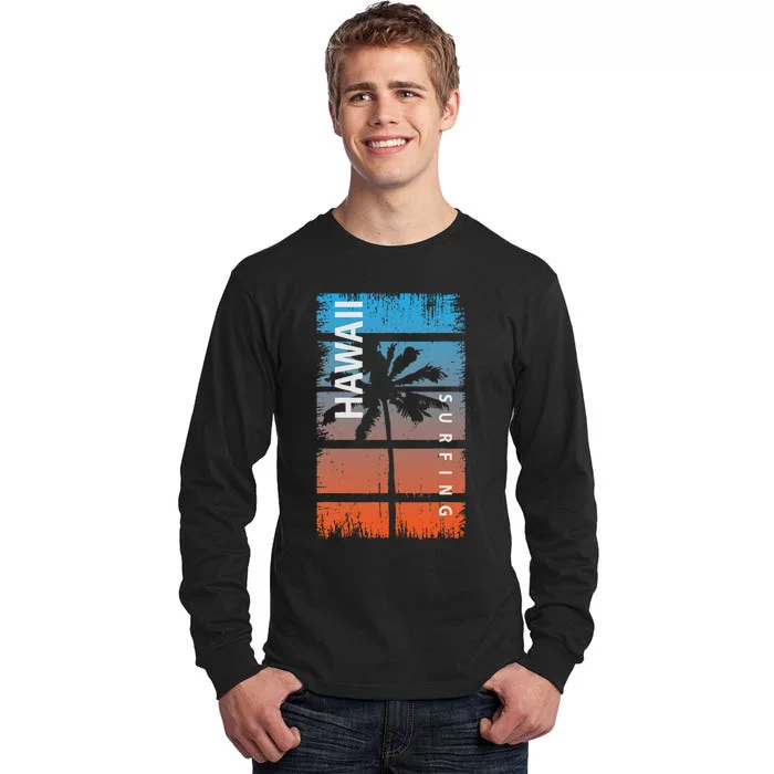 Hawaii Surfing Tall Long Sleeve T-Shirt