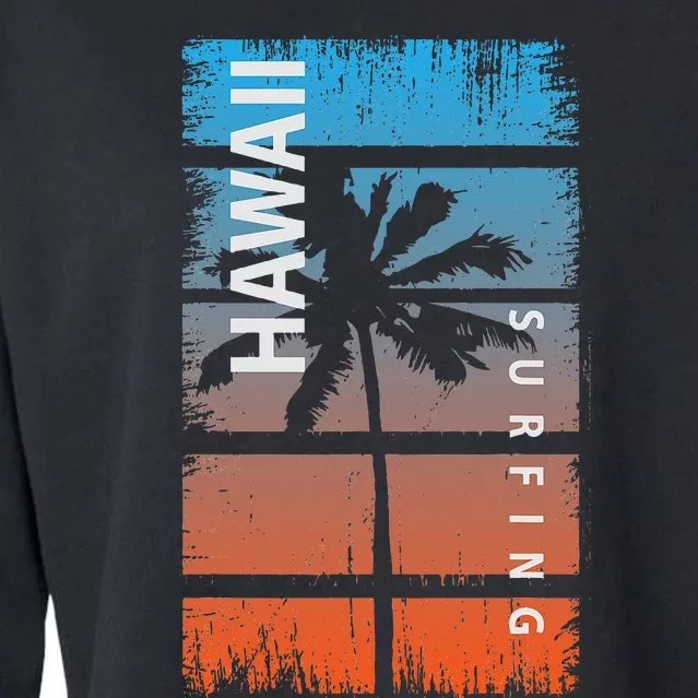 Hawaii Surfing Cropped Pullover Crew